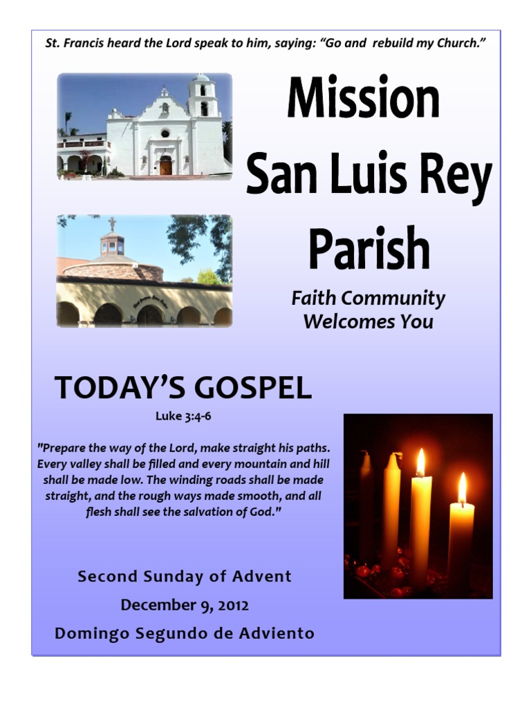 Today'S Gospel: Faith Community Welcomes You | PDF | Religious ...