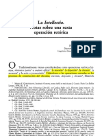 La Intellectio. Sexta Operación Retórica