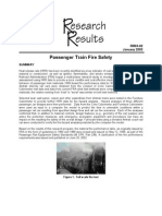 Passenger Train Fire Safety: U.S. Department of Transportation