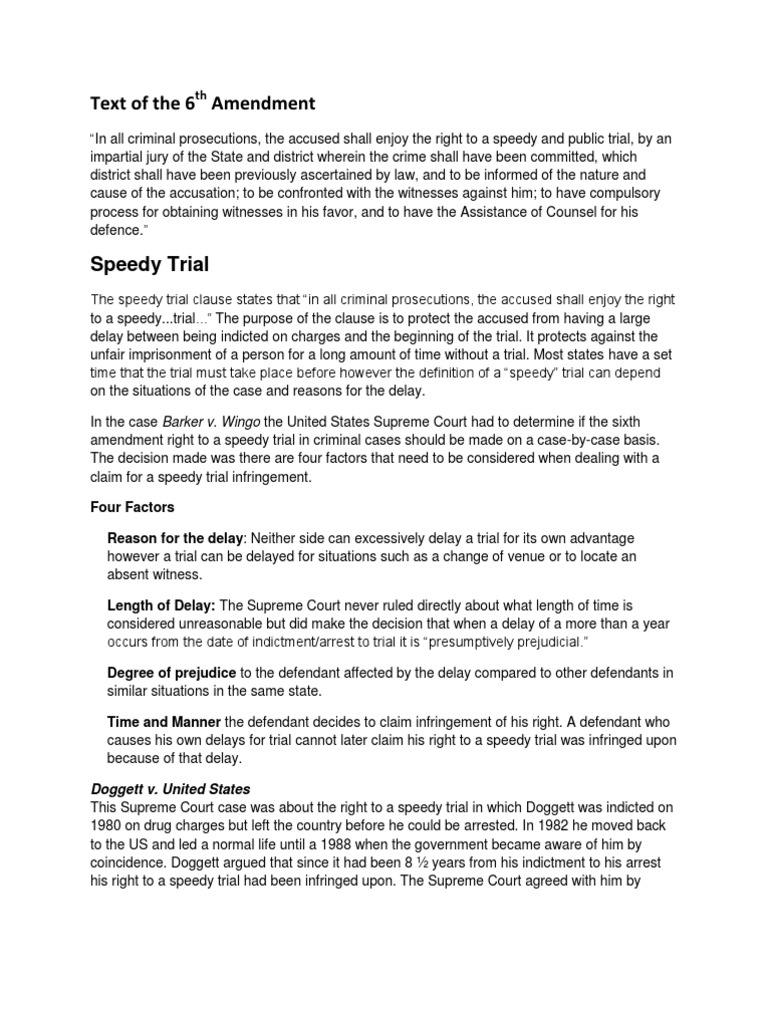 6th Amendment Wiki | PDF | Sixth Amendment To The United States ...