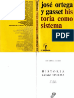 Ortega y Gasset, José, Historia como sistema
