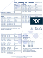 Wavertree Pool Timetable