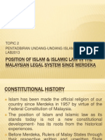 Position of Islam Islamic Law