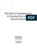 The Fall of Constantinople: A Turning Point in The Roman Empire