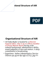 Organisational Structure of AIR
