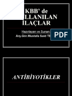 Kbb'de Kullanılan Ilaclar