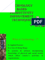 Technology Based Productivity