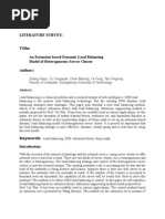 Download Literature Survey and related Works by jagan SN11611419 doc pdf