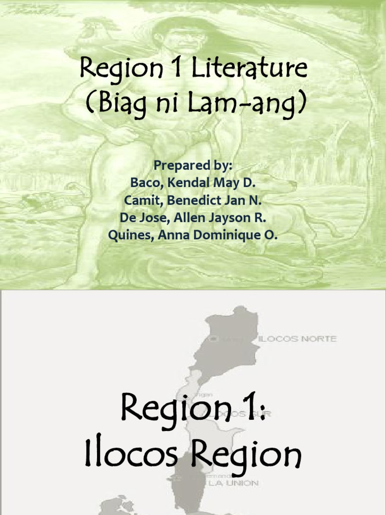 Region 1 Literature (Biag ni Lam-ang) | Philippines
