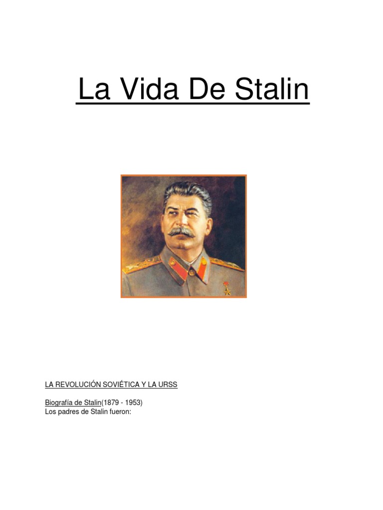 La Vida de Stalin: Esquema-Trabajo | PDF | Joseph Stalin | Leon Trotsky