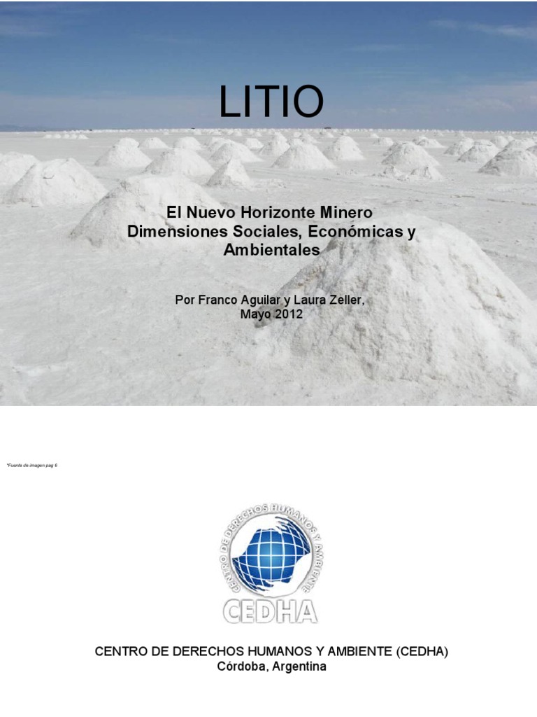 Informe Litio Final.. | PDF | Litio | Minería
