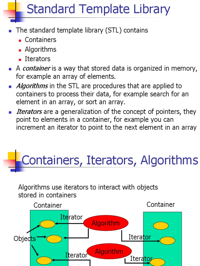 Standard Template Library PDF Array Data Structure Applied