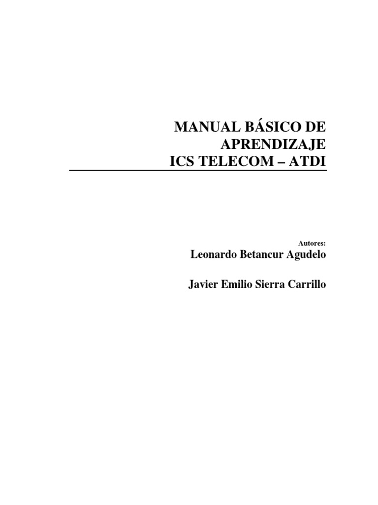 Curso Básico Ics Telecom | PDF | Antena (Radio) | Red de computadoras