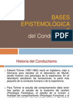 Bases Epistemologicas Conductismo