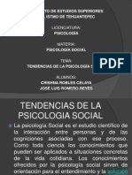 Tendencias de La Psicologia Social