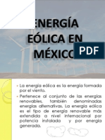 ENERGÍA EÓLICA EN MÉXICO