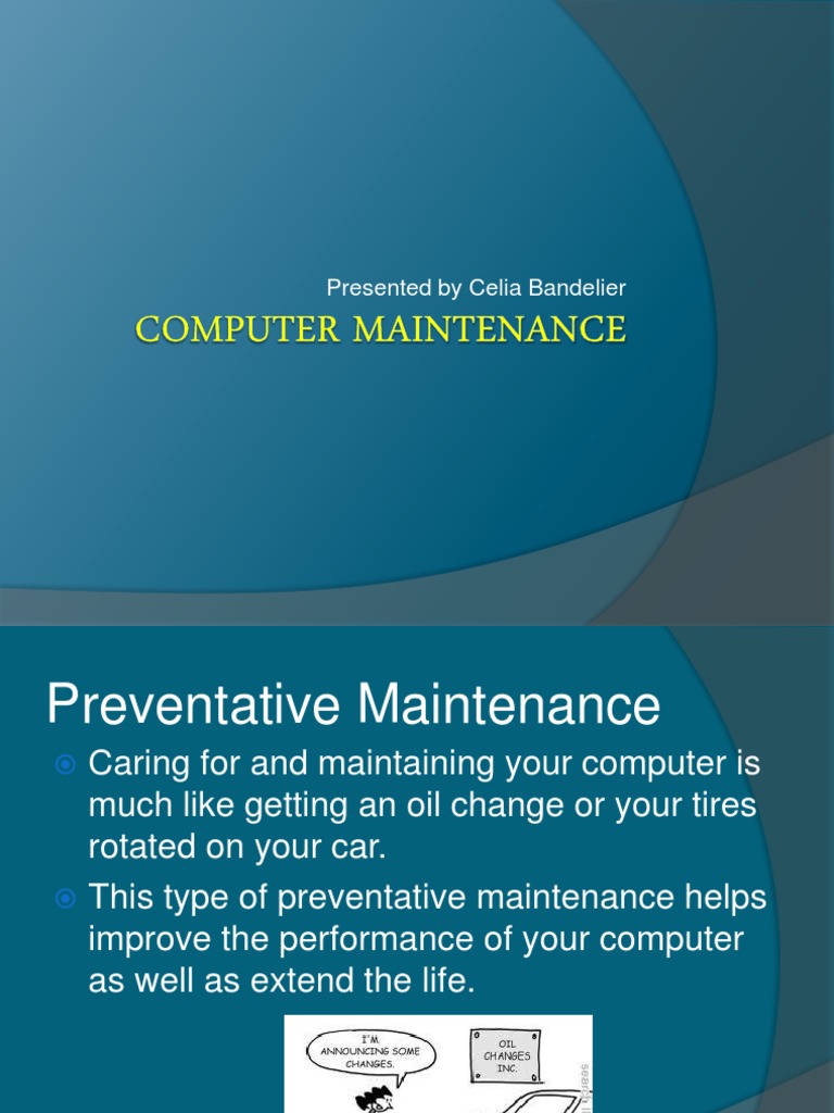 Computer Maintenance | PDF