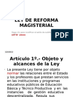 Ley de Reforma Magisterial