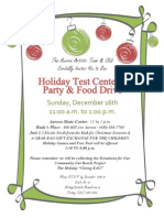 Holiday Test Center & Invite Flyer