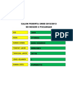 Calon Peserta Unsd 2012/2013 SD Negeri 2 Pucangan