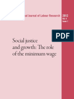 ILO - Social Justice & Growth - The Role of The Minimum Wage (2012)