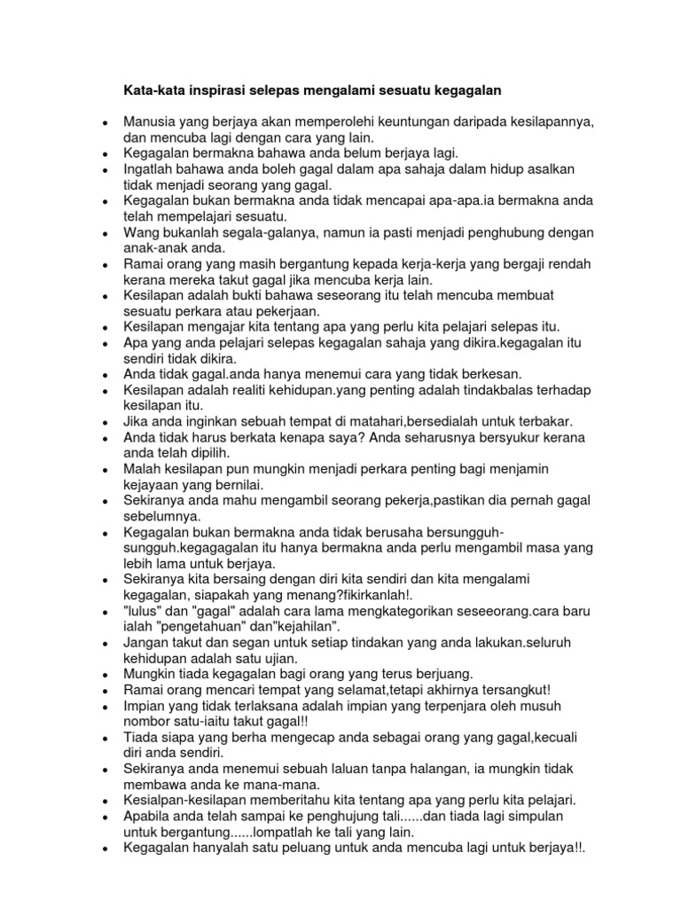 Kata Kata Semangat