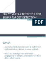Fuzzy Vi-Cfar Detector For Sonar Target Detection