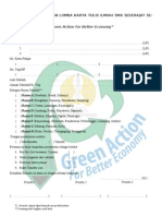 Formulir Pendaftaran LKTI Green Action for Better Economy