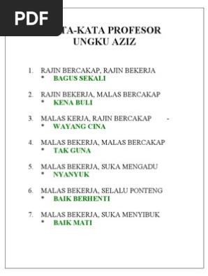 Kata Ungku Aziz Pdf