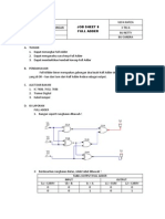 Job Sheet 8 (Full Adder)