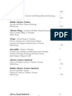 Menu The Cheesecake Factory | PDF