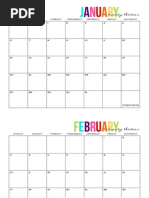 2013 Full Page Calendar - TomKat Studio
