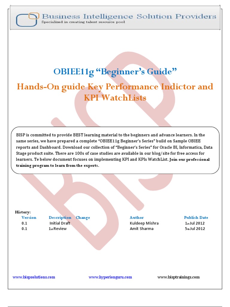 Working With KPIs PDF | Download Free PDF | Performance Indicator | Formula