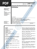 NBR 13116 - Cimento Portland de Baixo Calor de Hidratação