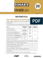 Enade 2011 Prova Matematica