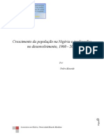 Crescimento da população na Nigéria e implicações no desenvolvimento1960 - 2004