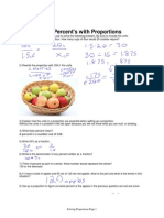 Approaching Percent's With Proportions