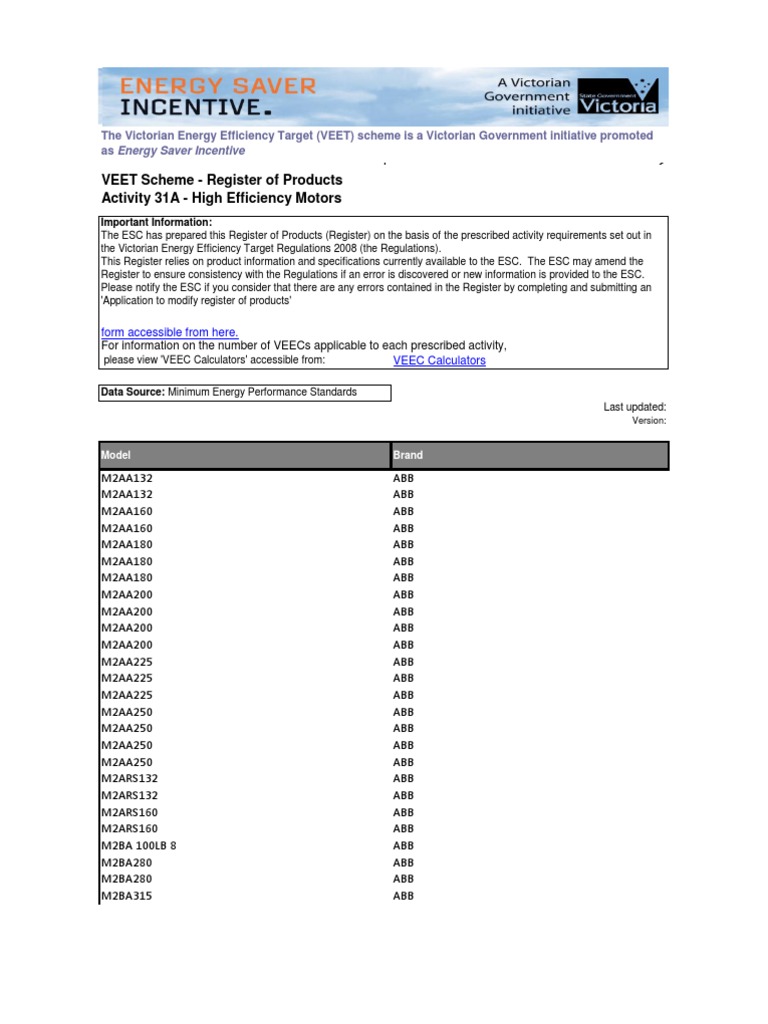 DMS280 - Register - 31 - High Efficiency Motors - (BUSINESS ONLY
