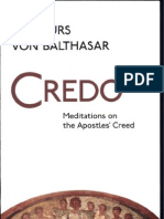 285 BALTHASAR Hans Urs Von Credo Meditation on the Apostles ' Credo