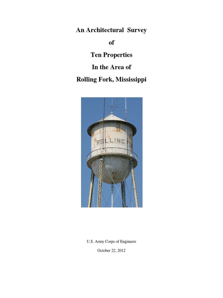 Architectural Survey of Rolling Fork, MS PDF Agriculture