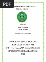 Download Laporan Praktikum Fisika Dasar 2 Dayat Neraca Ohaus by Al Hidayat SN116271862 doc pdf