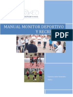 Manual Monitor Deportivo Recreativo Entrenamiento Sesion Tipo