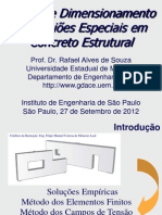 Análise e Dimensionamento de Regioes Especiais em Concreto Estrutural