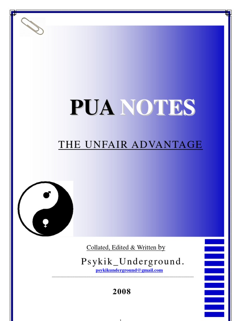 PUA NOTES: The Unfair Advantage | PDF