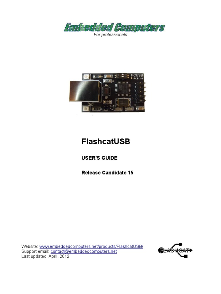 FlashcatUSB Manual | PDF | Flash Memory | Random Access Memory