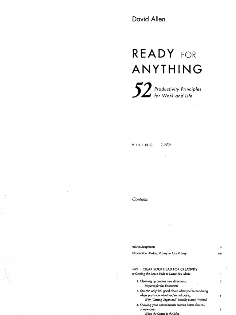 Ready For Anything | PDF