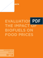 Evaluation of The Impact of Biofuels On Food Prices