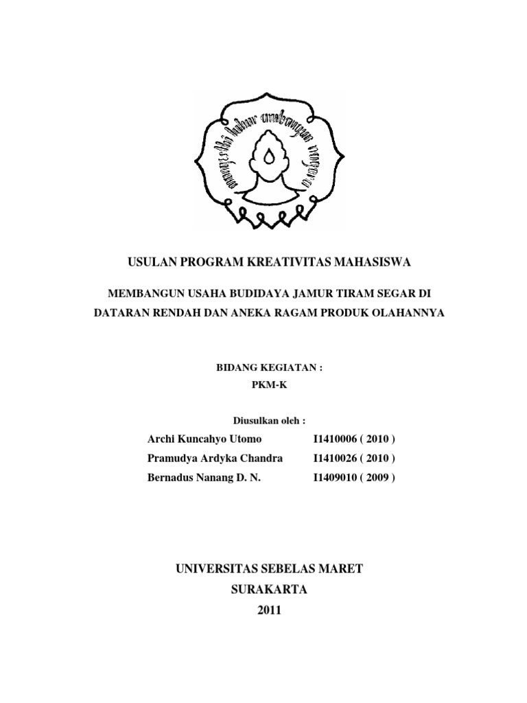 Pkm K Jamur Tiram Draft Proposal