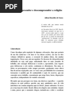 .Como compreender e descompreender a religião
