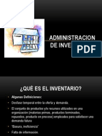 Administracion de Inventarios